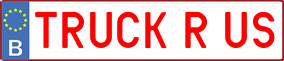 Truck License Plate
